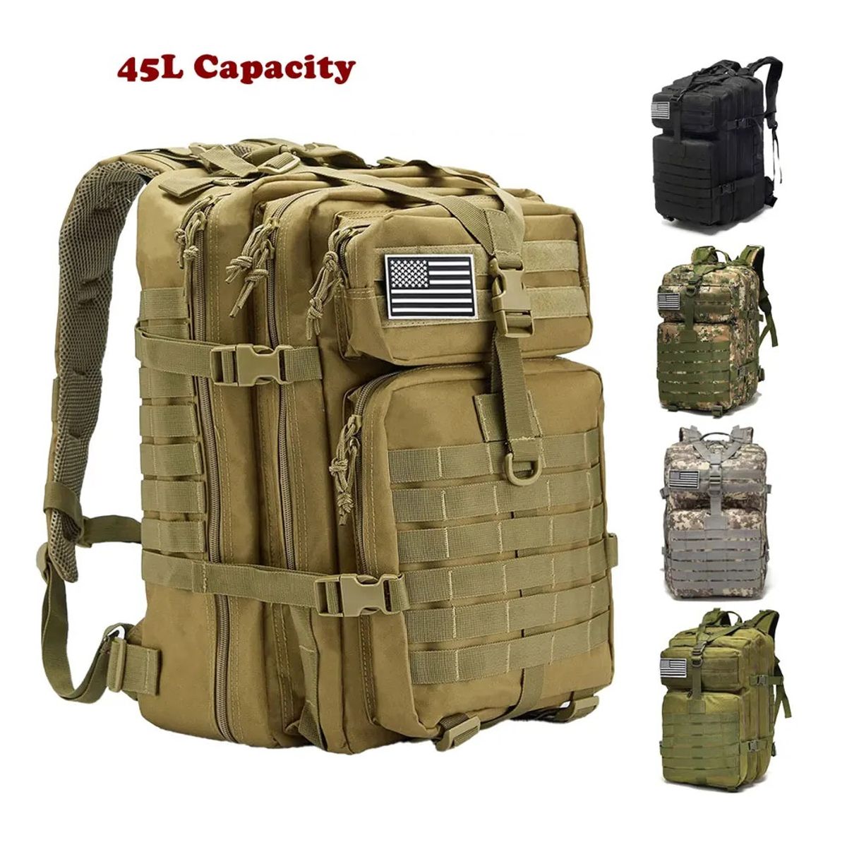 GENERICO - Mochila táctica Militar multifunción para exteriores