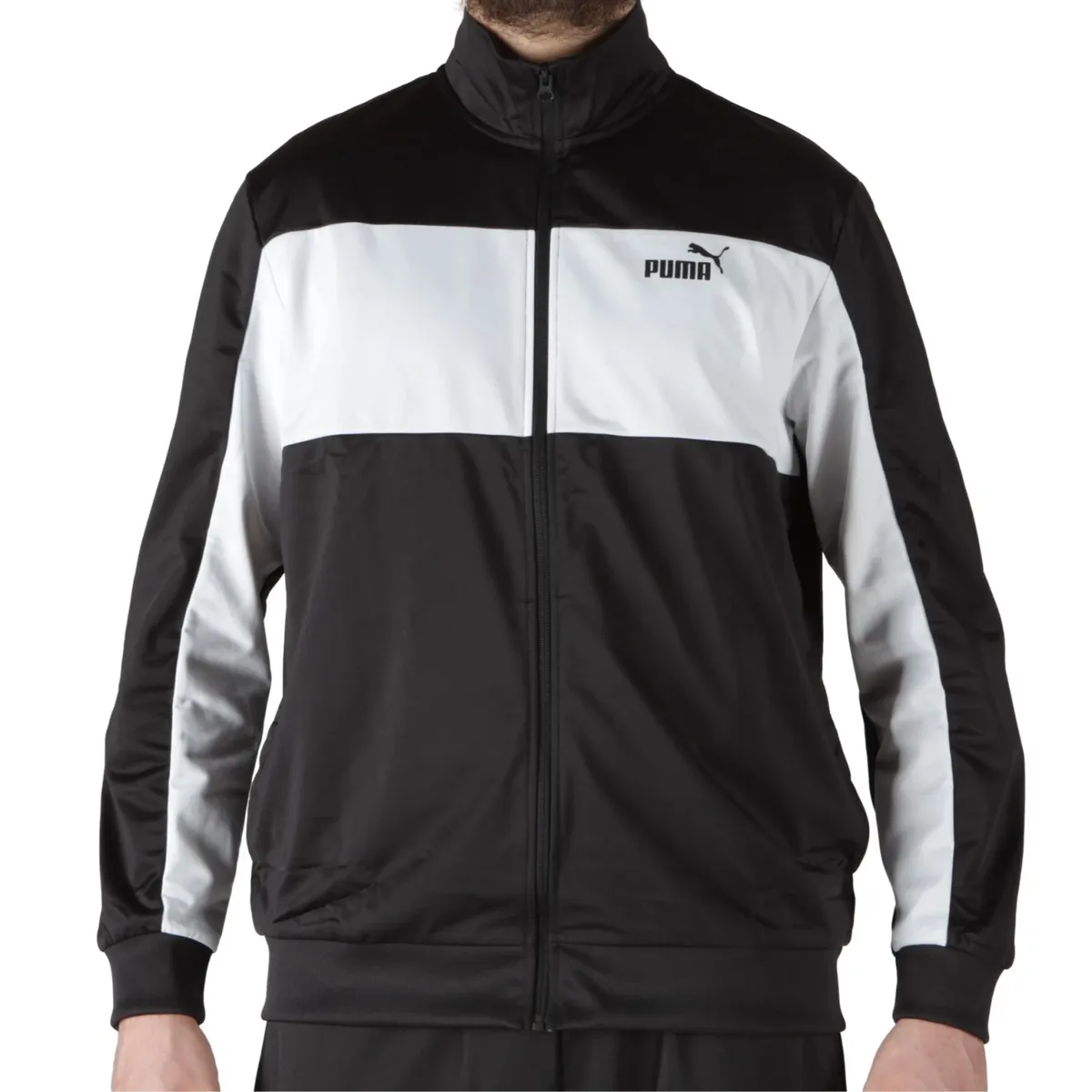 PUMA - Buzo Conjunto Puma Poly Colorblock Suit 687304 01 Negro para Hombre