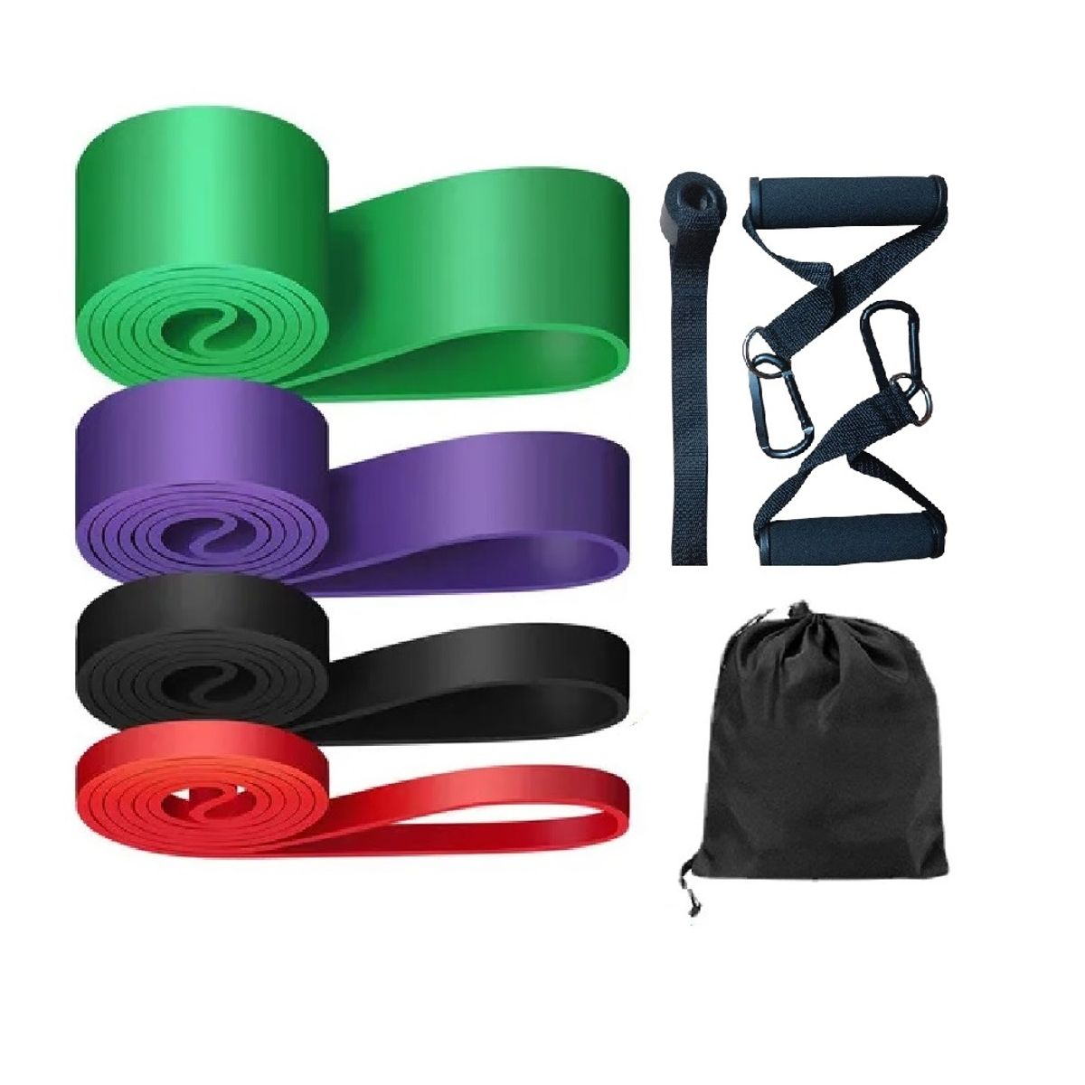 GENERICO - Set 4 Bandas Crossfit Ligas Elásticas De Resistencia Gym