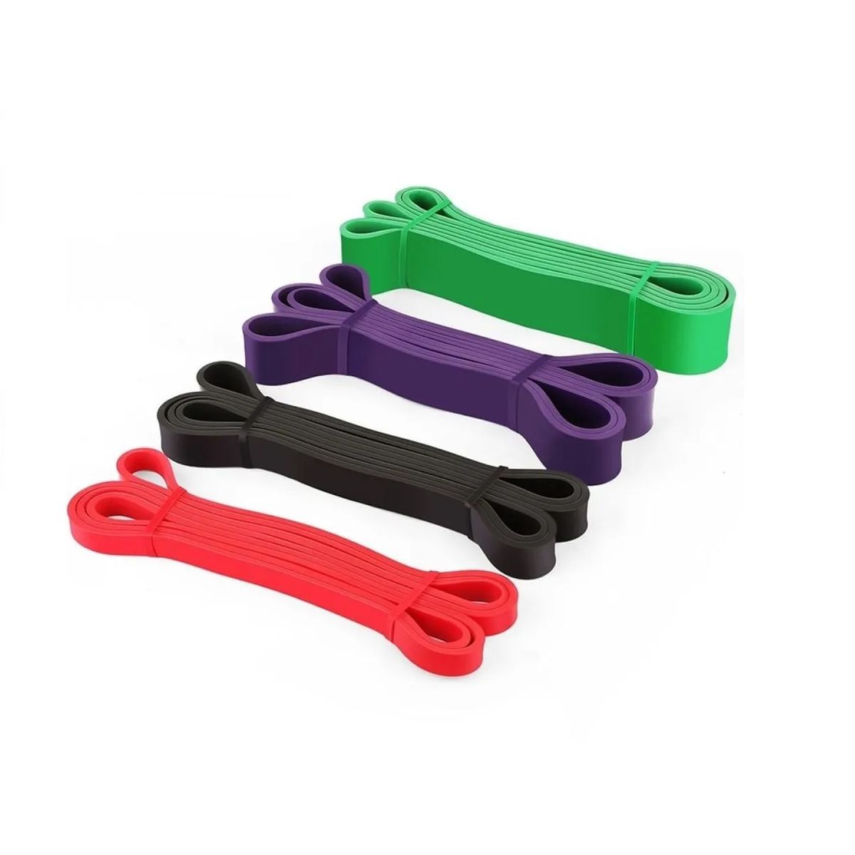 GENERICO - Set 4 Bandas Crossfit Ligas Elásticas De Resistencia Gym