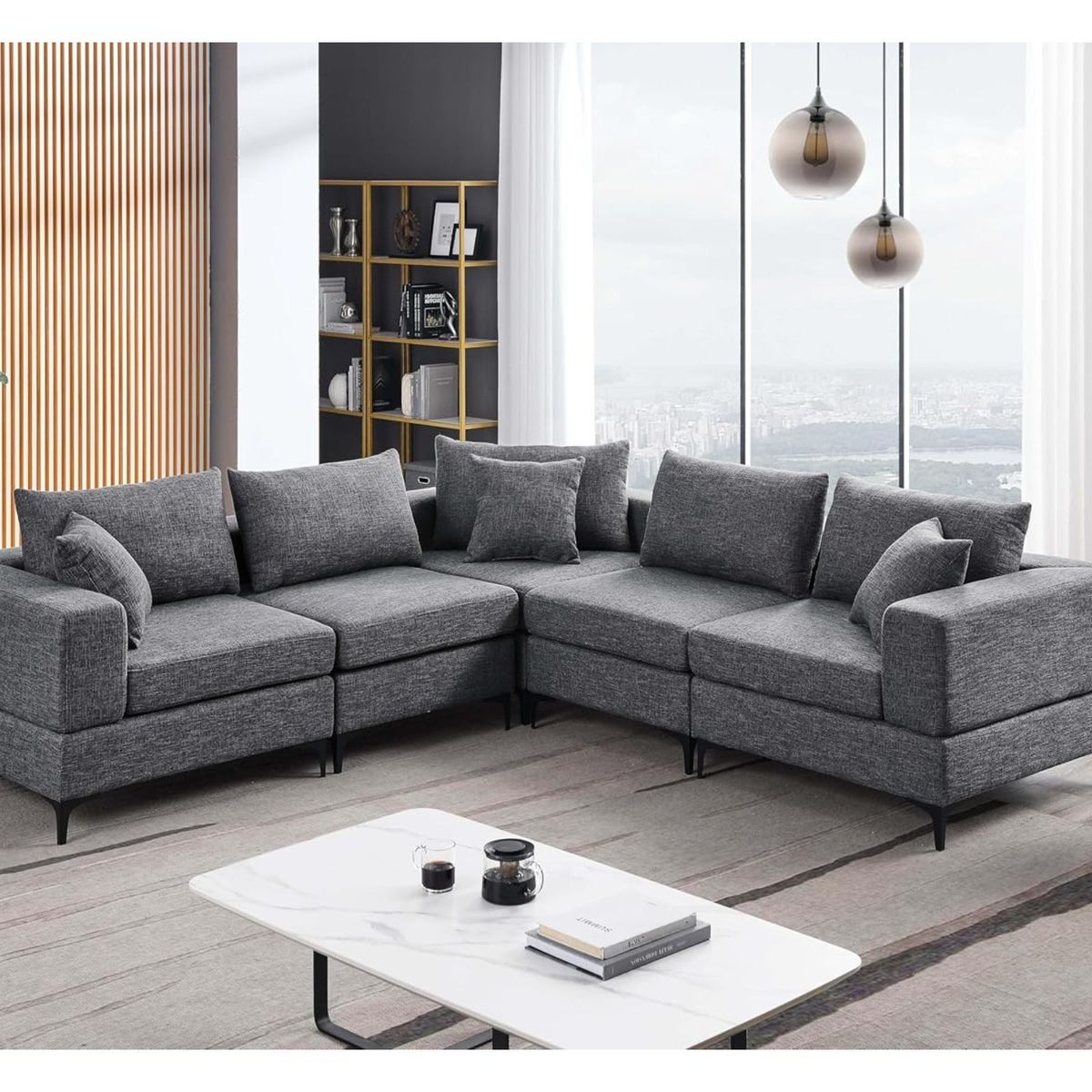 GENERICO - SECCIONAL GAREL CON ASIENTOS MOVIBLES