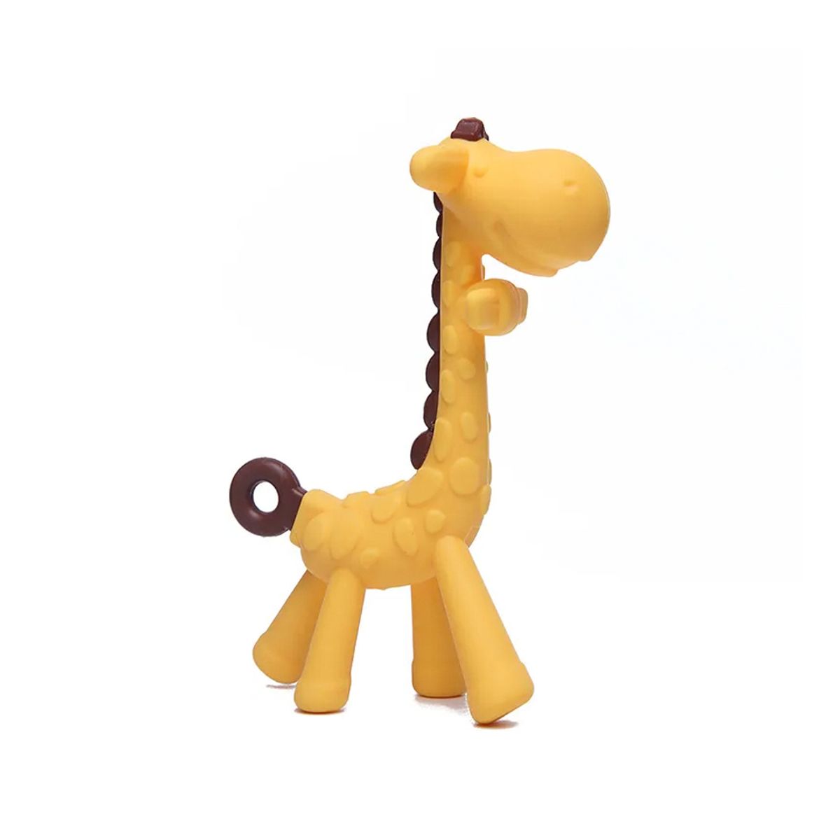 GENERICO - Mordedor Jirafa Amarillo para bebe Baby Froggie con estuche