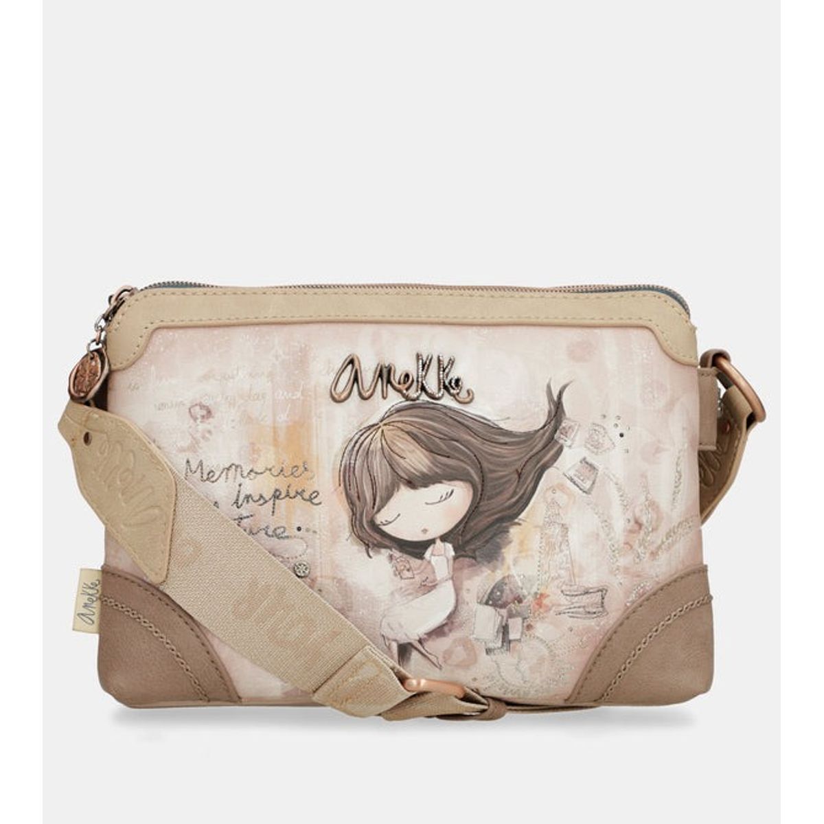 GENERICO - Crossbody morral Doble Compartimento-Anekke Memories