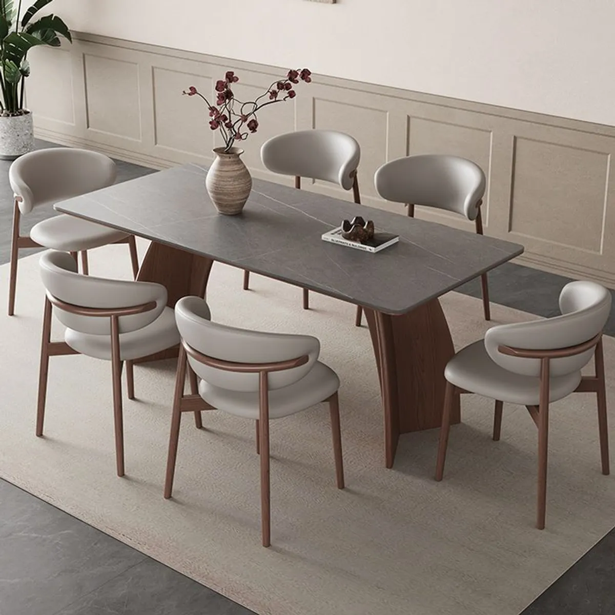 GENERICO - Juego de Comedor Gavleborg - Marrón Oscuro