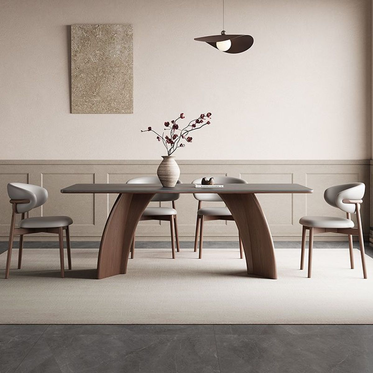 GENERICO - Juego de Comedor Gavleborg - Marrón Oscuro