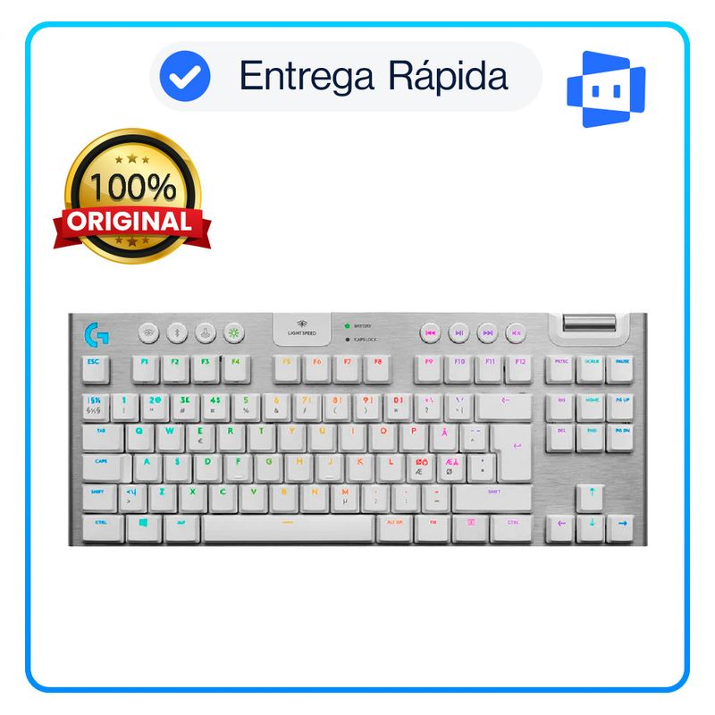 LOGITECH - Teclado Logitech G915 X TKL Lightspeed BT Lightsync RGB
