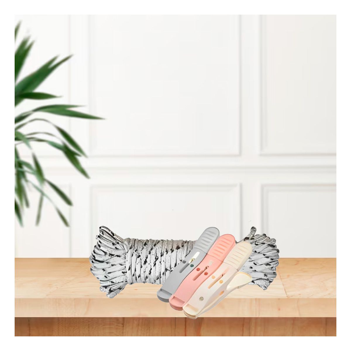 GENERICO - Pack2 Perchas Resistentes de 3 Colores Y+Ligas de Regalo