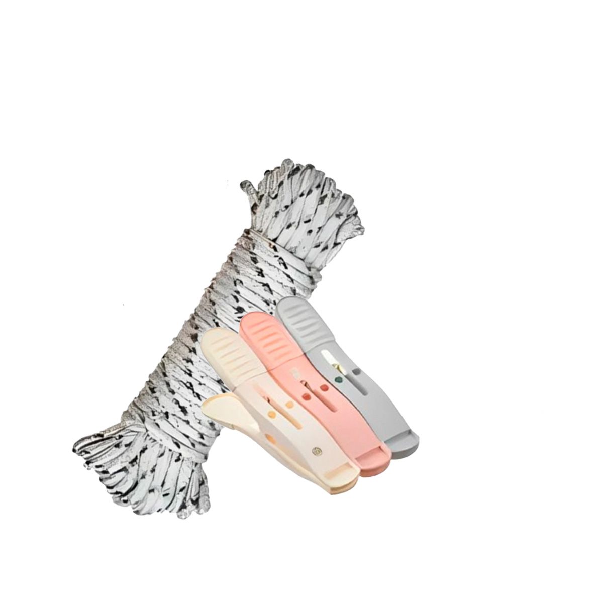 GENERICO - Pack2 Perchas Resistentes de 3 Colores Y+Ligas de Regalo