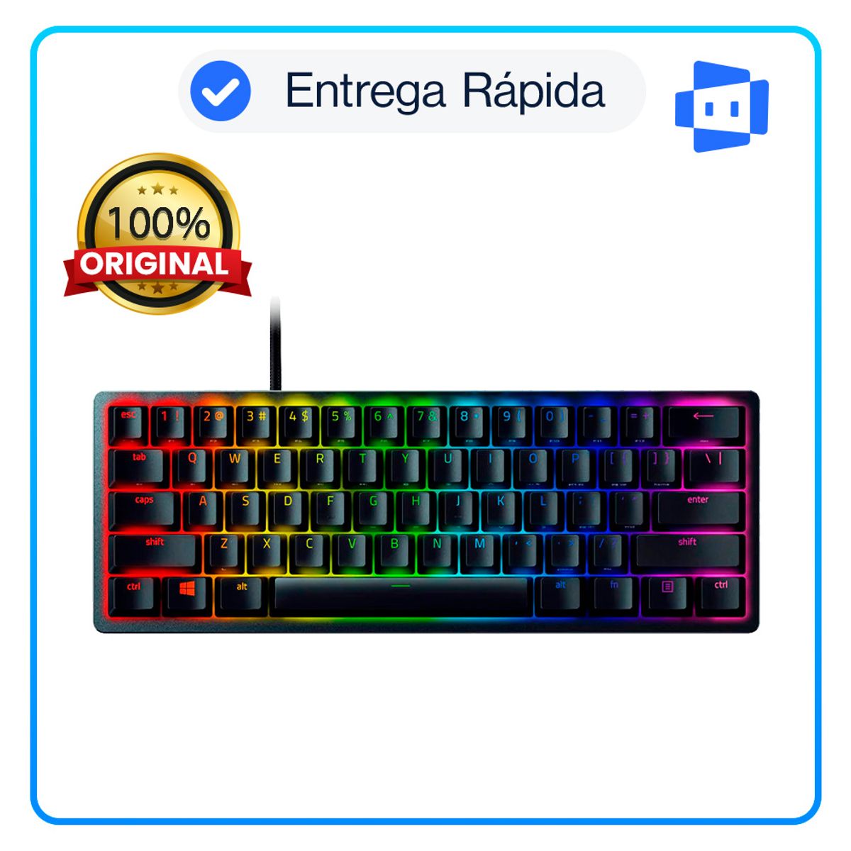 RAZER - Teclado Razer Huntsman Mini Opto Mechanical USB-C