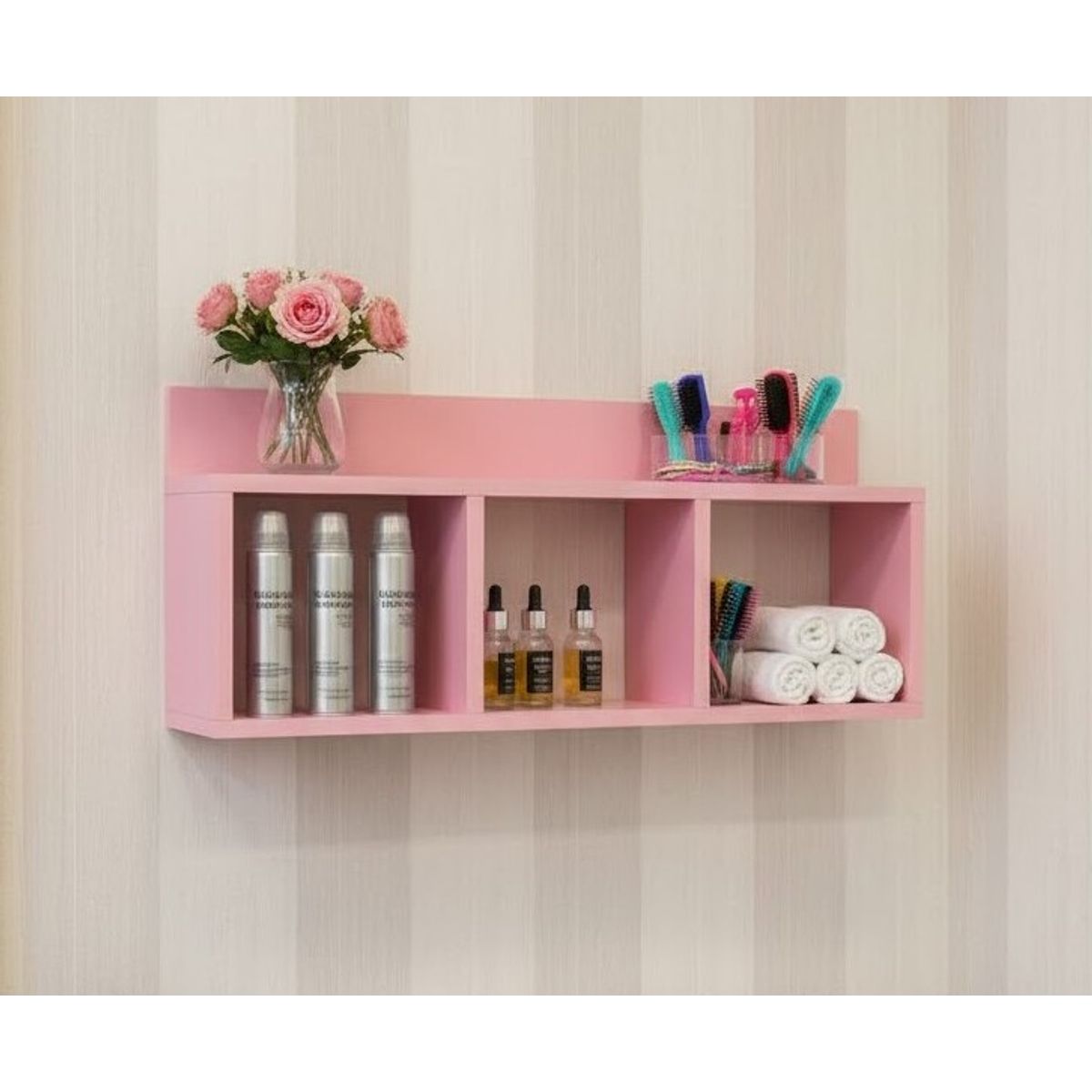GENERICO - Repisa Estante Flotante Melamina Rosa