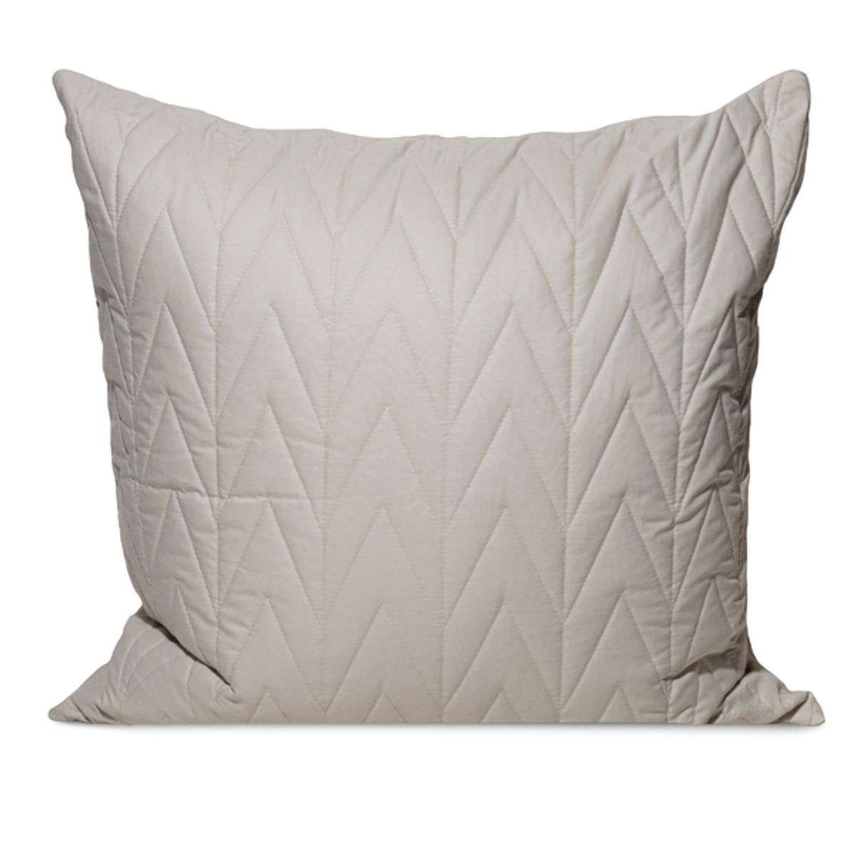 PLUMAS - Pack 2 Fundas de Almohada Espina de Pez - Medium gray - 65X65