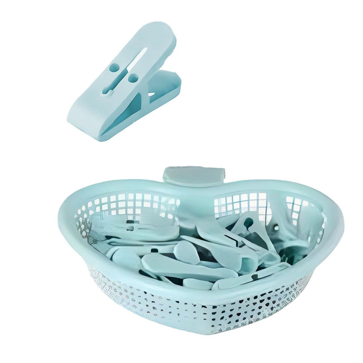 GENERICO - Pack5 Canasta Moderna en Tono Verde Y+Banderitas Adhesivas