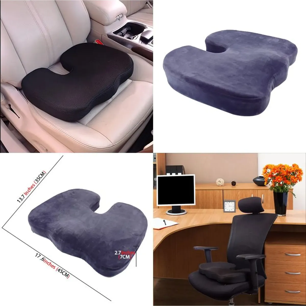 OEM - Cojín asiento lumbar auto silla de oficina YOGA DELUXE