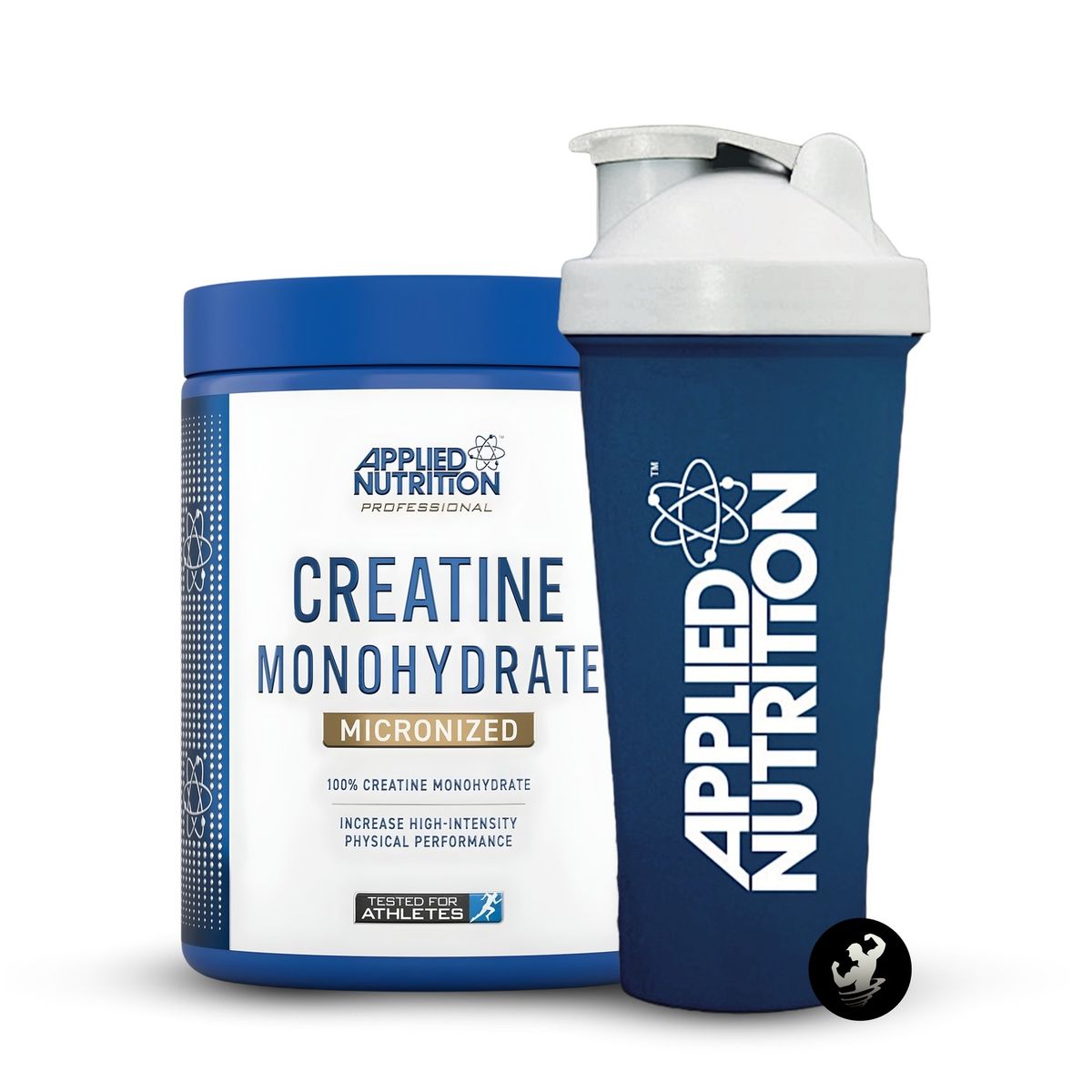 APPLIED NUTRITION - Creatina Monohidratada Applied Nutrition 500 gramos + shaker obsequio