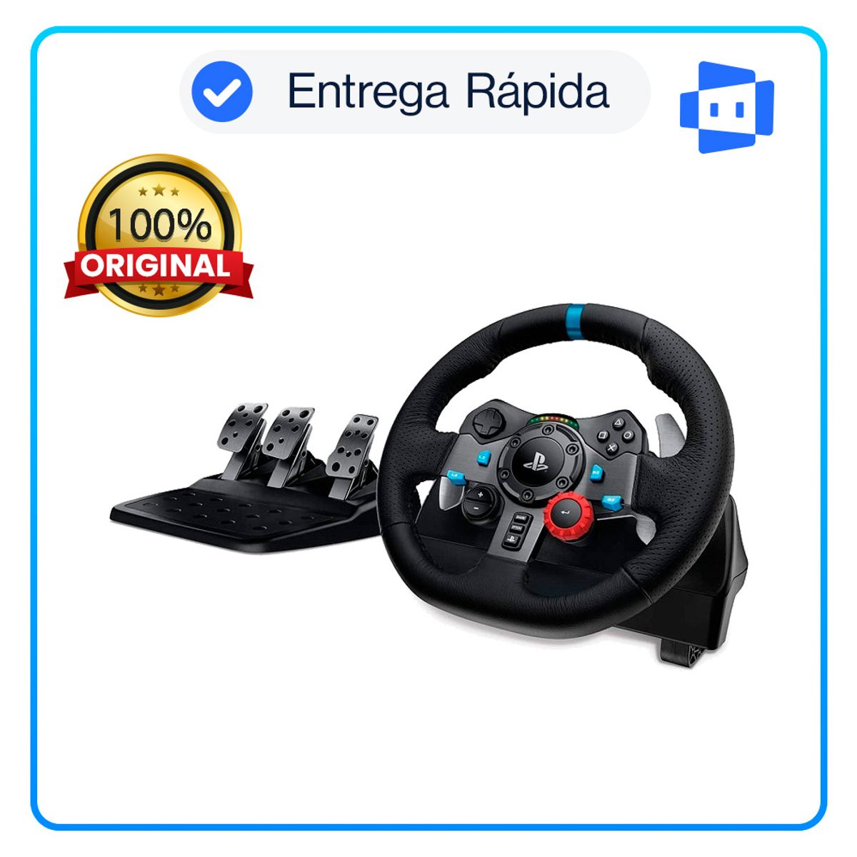 LOGITECH - Timón Logitech G29 Driving Force con Pedales Realismo y Precisión para Sim Racing