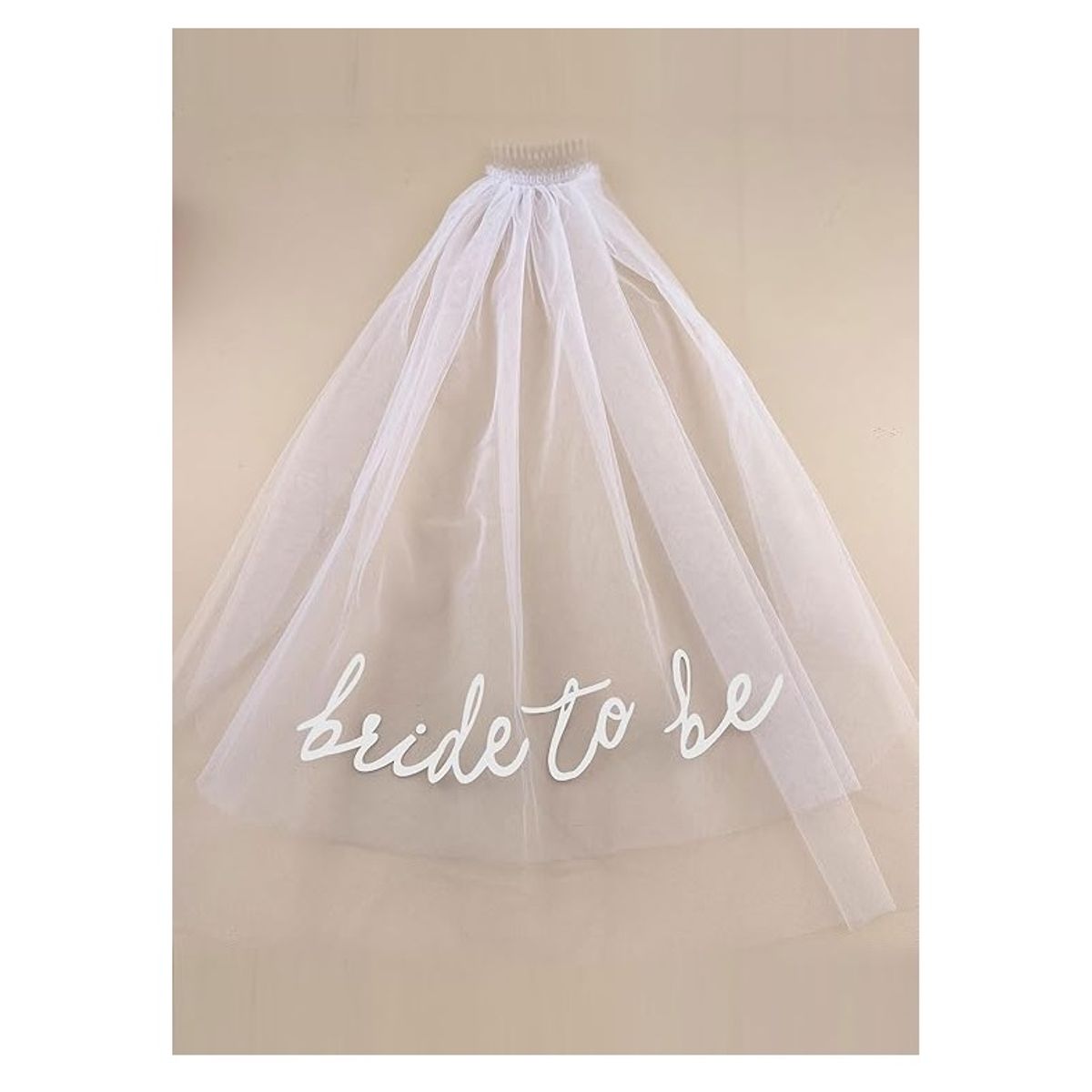 GENERICO - Velo blanco para novia despedida de soltera bride to be