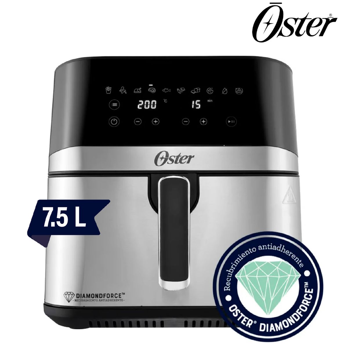 OSTER - Freidora de Aire Digital Oster 75L CKSTAF75DSSDF