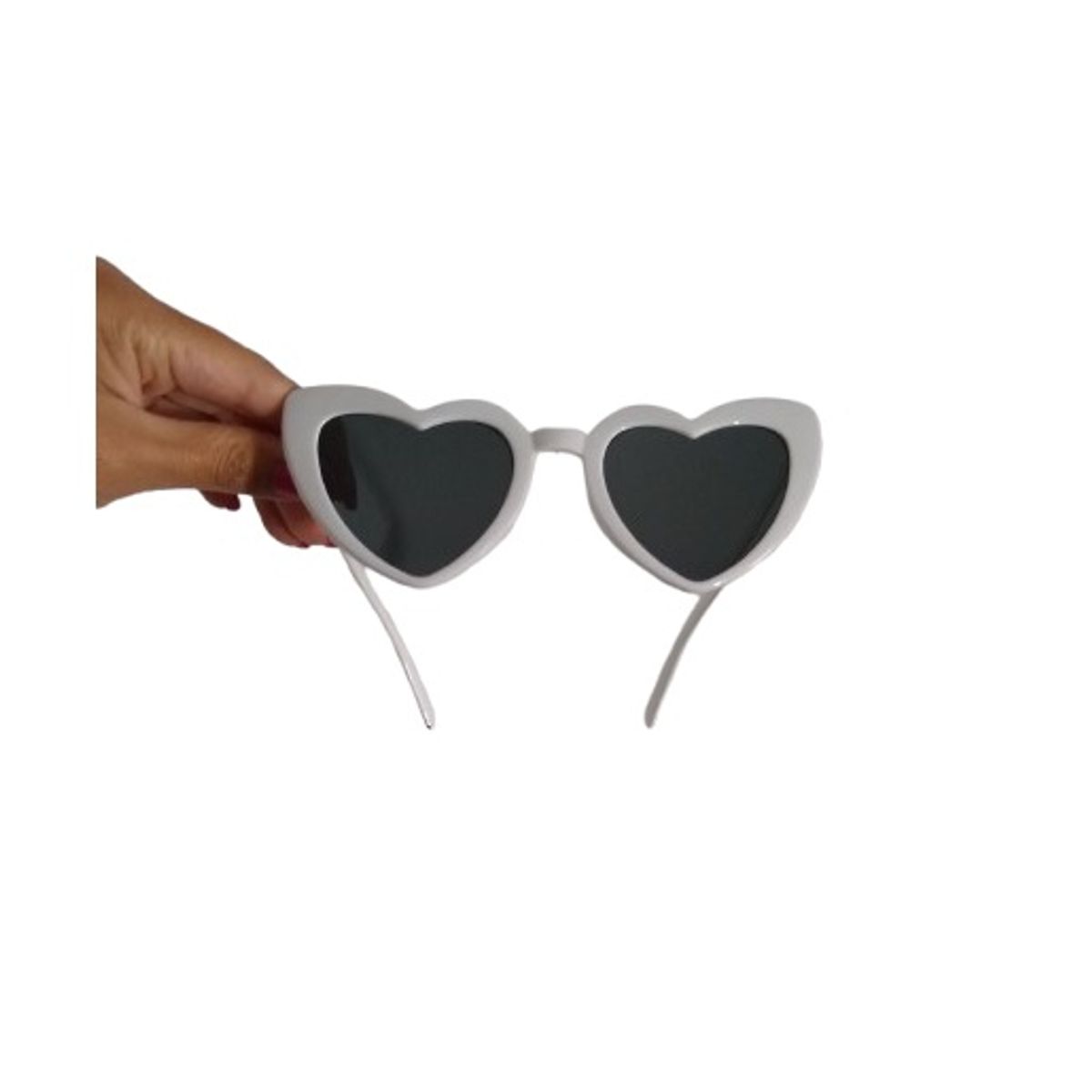 GENERICO - Set lentes corazón y velo blanco novia despedida de soltera