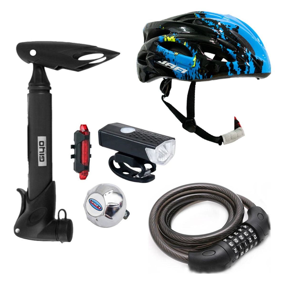 JAFI - Pack de Seguridad MTB  Accesorios básicos para ciclistas