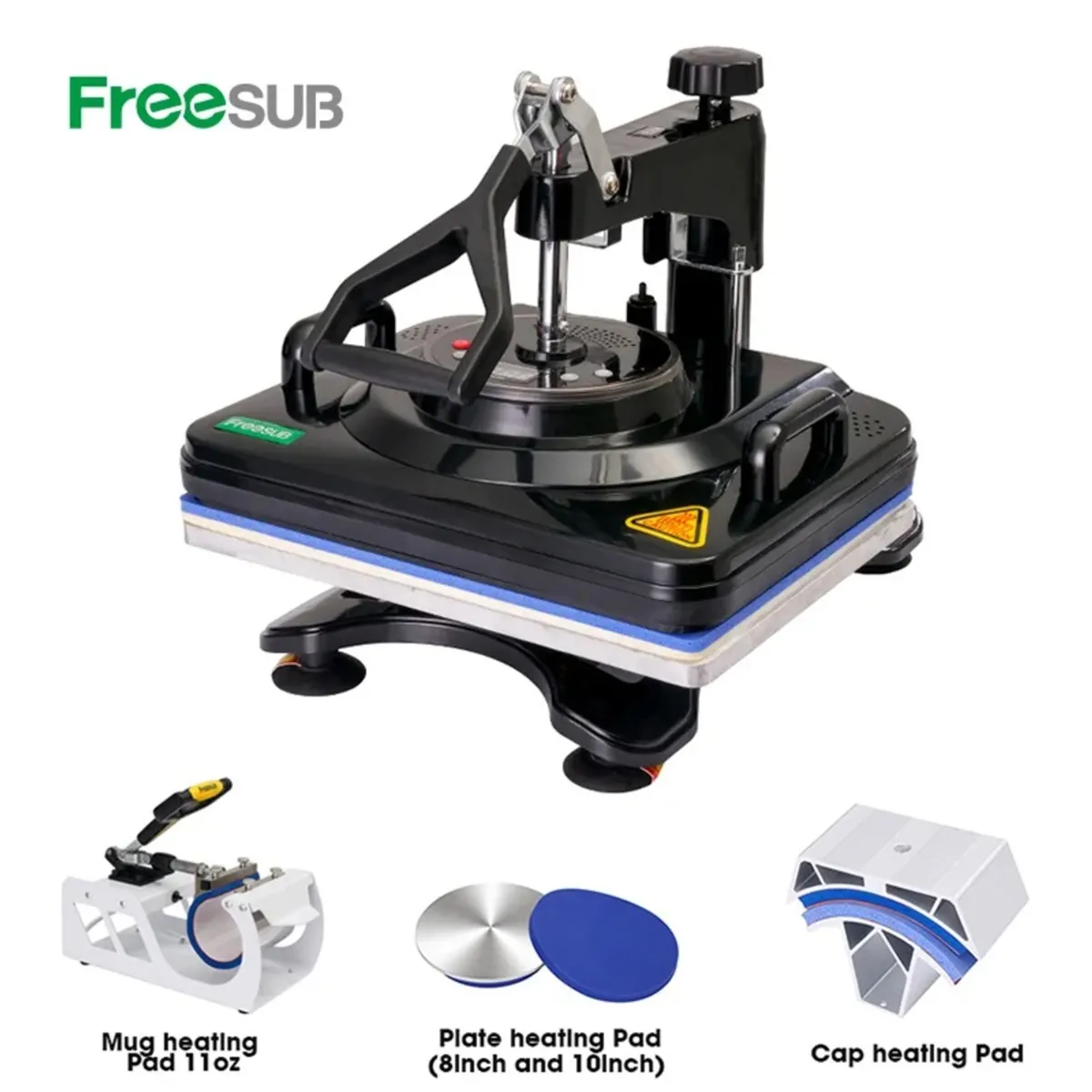 GENERICO - Máquina de Sublimación Multifuncional 11 en 1