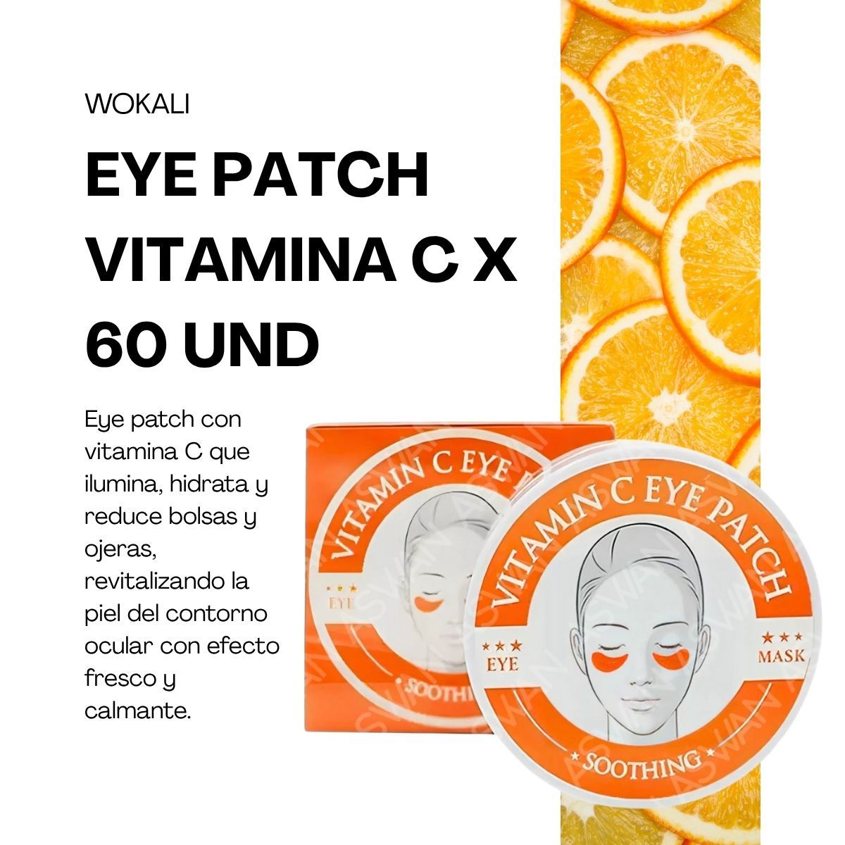 WOKALI - EYE PATCH VITAMINA C X 60 UND - WOKALI