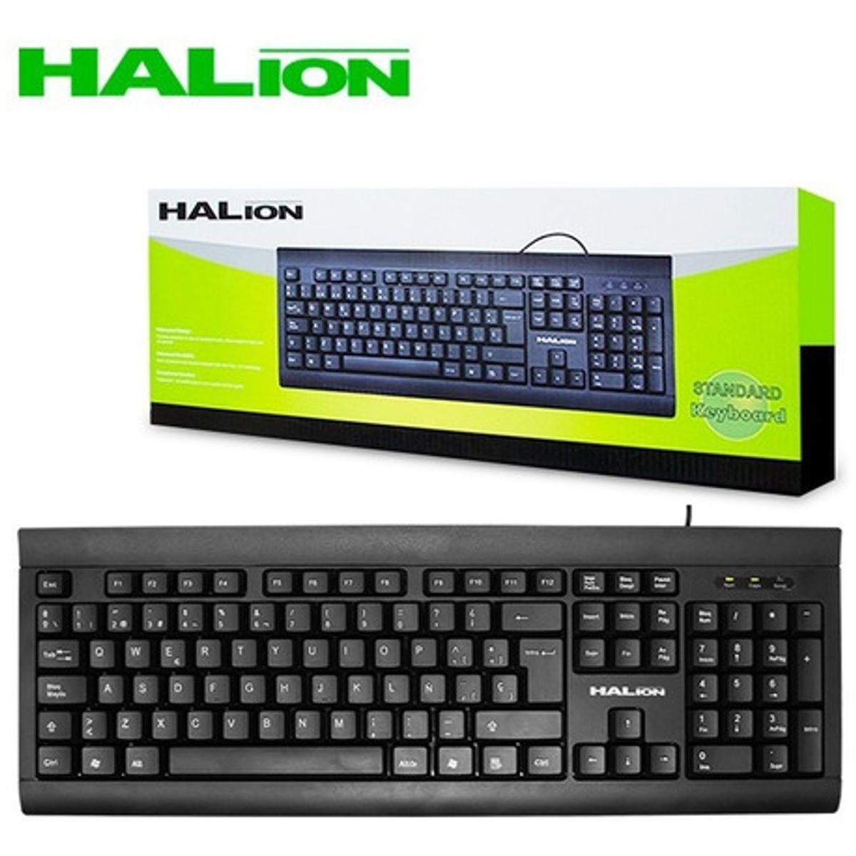 HALION - TECLADO STANDARD HALION HA-K704 USB