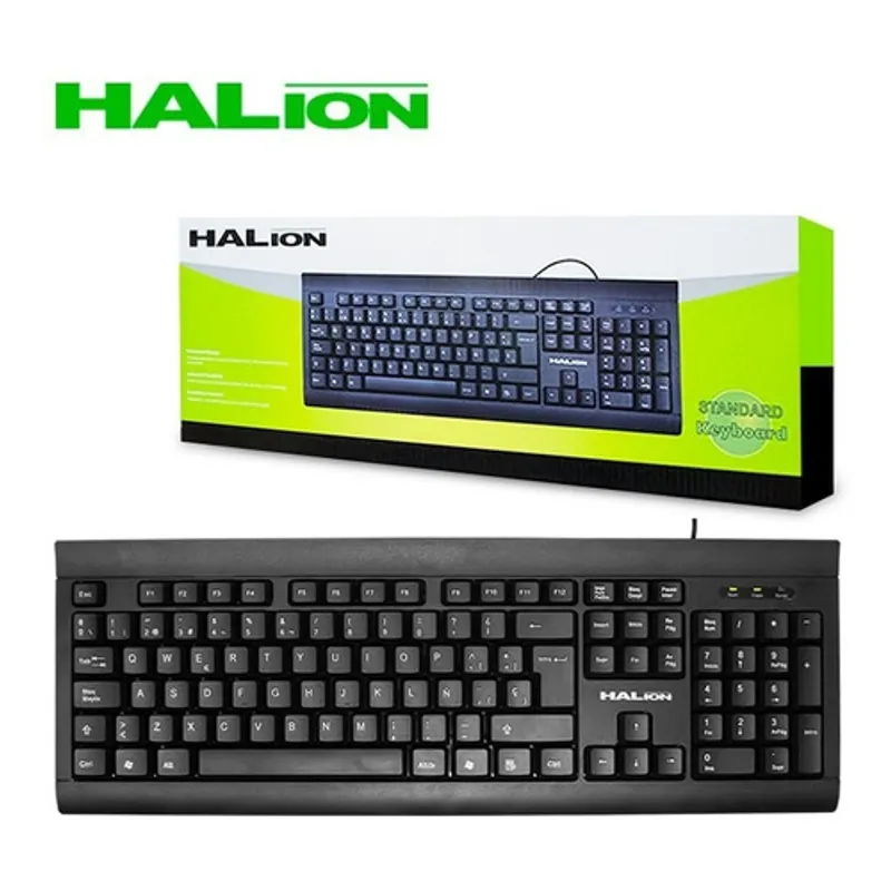 HALION - TECLADO STANDARD HALION HA-K704 USB