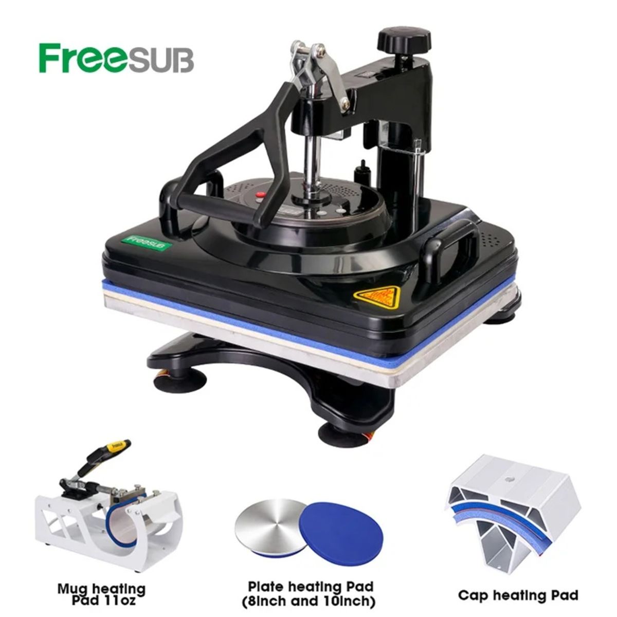 GENERICO - Máquina de Sublimación Multifuncional 11 en 1