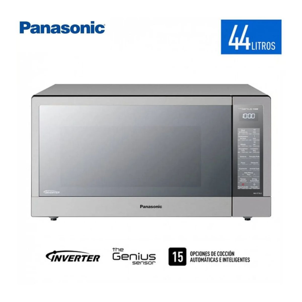 PANASONIC - MICROONDAS PANASONIC 44L SILVER NN-ST76LSRPM