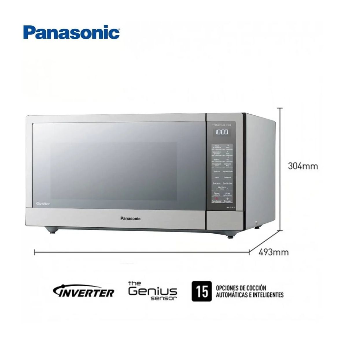 PANASONIC - MICROONDAS PANASONIC 44L SILVER NN-ST76LSRPM