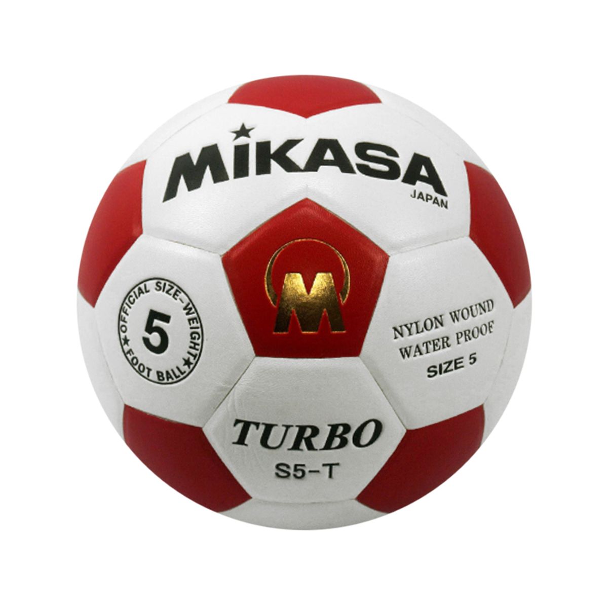 MIKASA - PELOTA FÚTBOL MIKASA - S5-T - FIFA QUALITY - ROJO