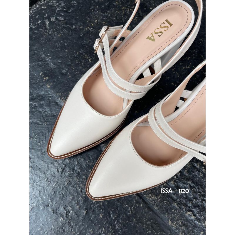 GENERICO - ESTILETOS SANDRA PARA DAMA EN OFFWHITE TACO 7