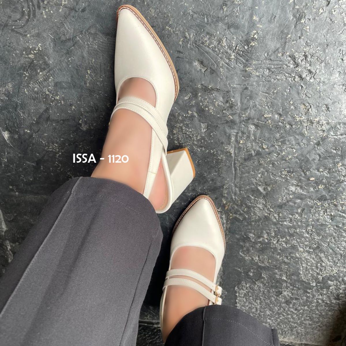 GENERICO - ESTILETOS SANDRA PARA DAMA EN OFFWHITE TACO 7