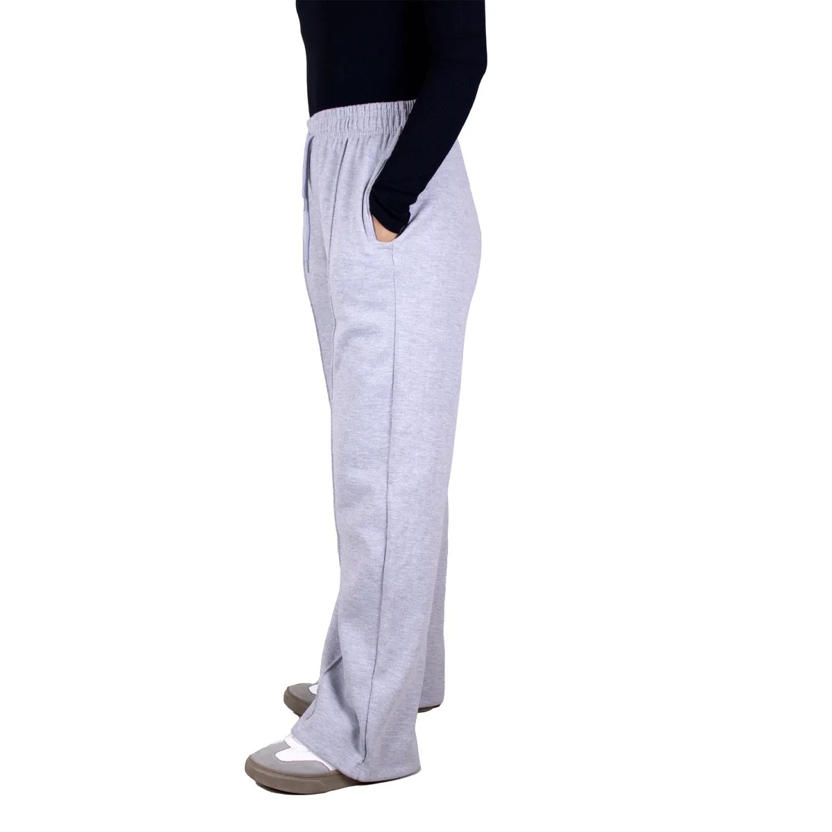 GENERICO - PALAZO JOGGER BUZO DE FRANELA DAMA