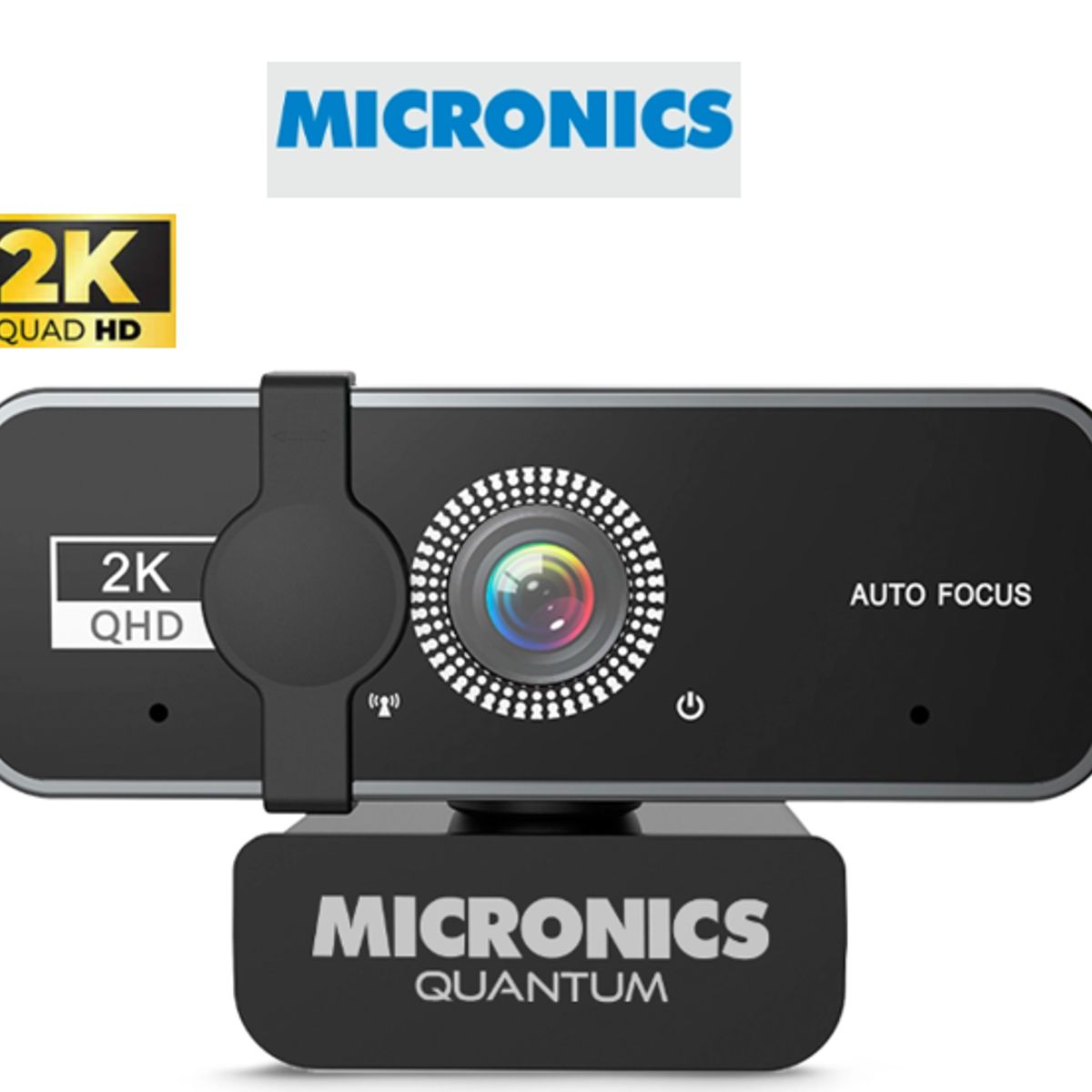 MICRONICS - Camara Web QUANTUM MIC W700+ TRIPODE 1440QHD LENTE 2P2G MICRONICS