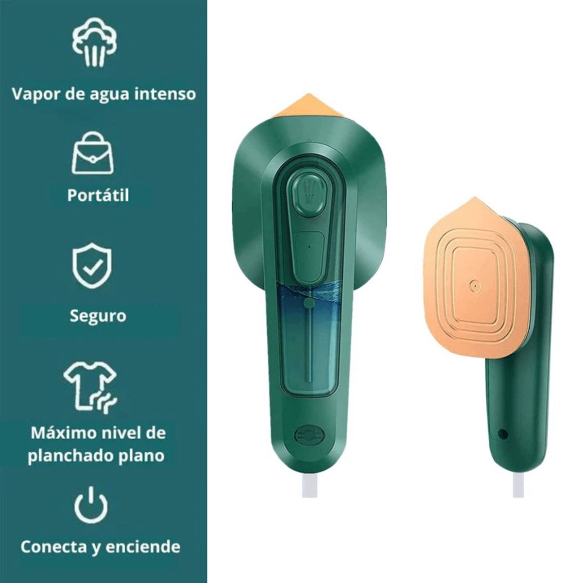 GENERICO - Mini Plancha Portátil Eléctrica a Vapor para Ropa