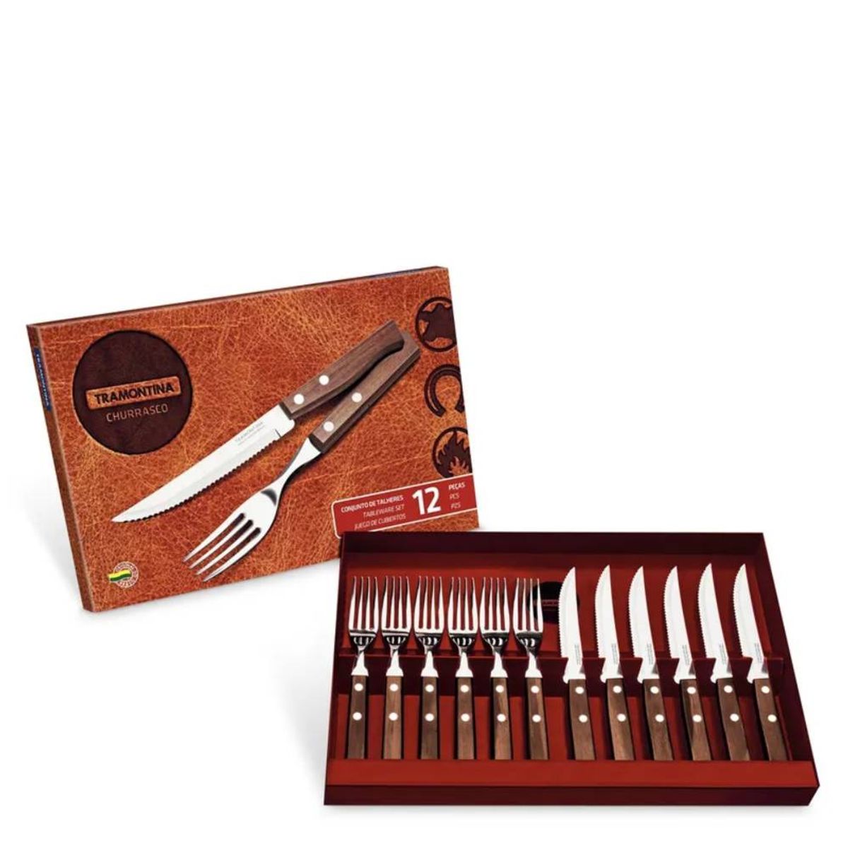 TRAMONTINA - Set Cubiertos Tradicional 12 Piezas -22299/002