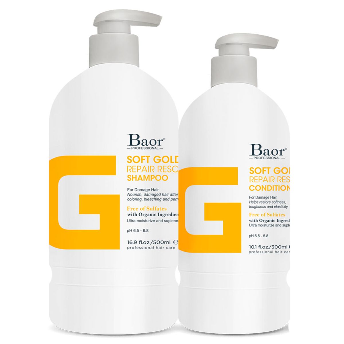 BAOR PROFESSIONAL - BAOR SOFT GOLD Shampoo 500 ml + Conditioner 300 ml