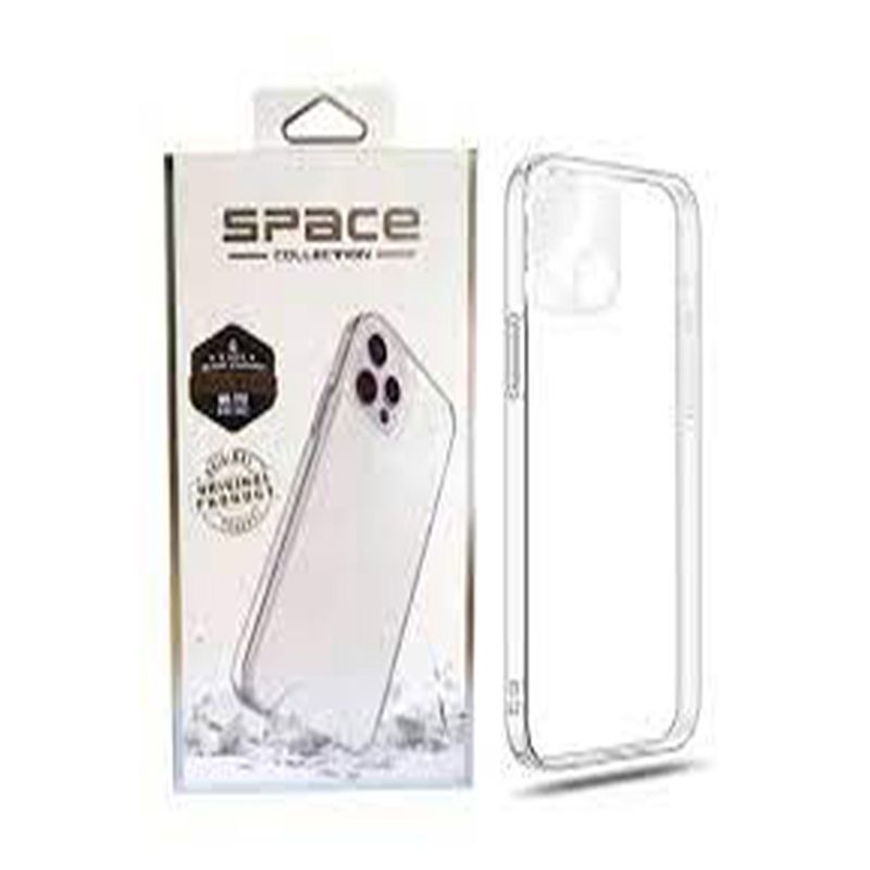 GENERICO - FUNDA CASE SPACE PARA IPHONE 14 PRO C/PROTECTOR CÁMARA TRANSPARENTE