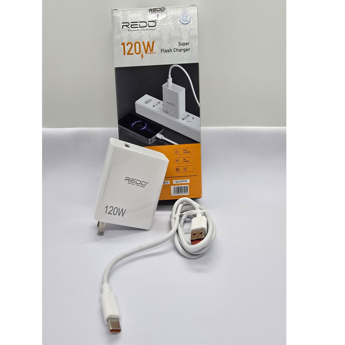 GENERICO - CARGADOR REDD PARA CELULAR 120W TIPO C