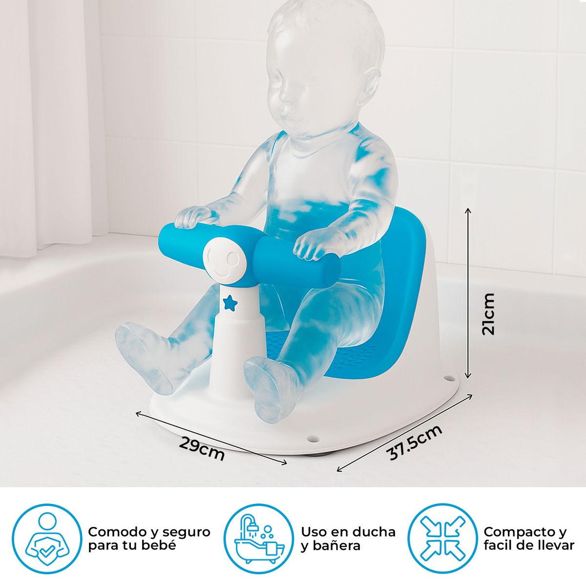 BUYPAL - Asiento para Baño Antideslizante Seguro y Ergonómico