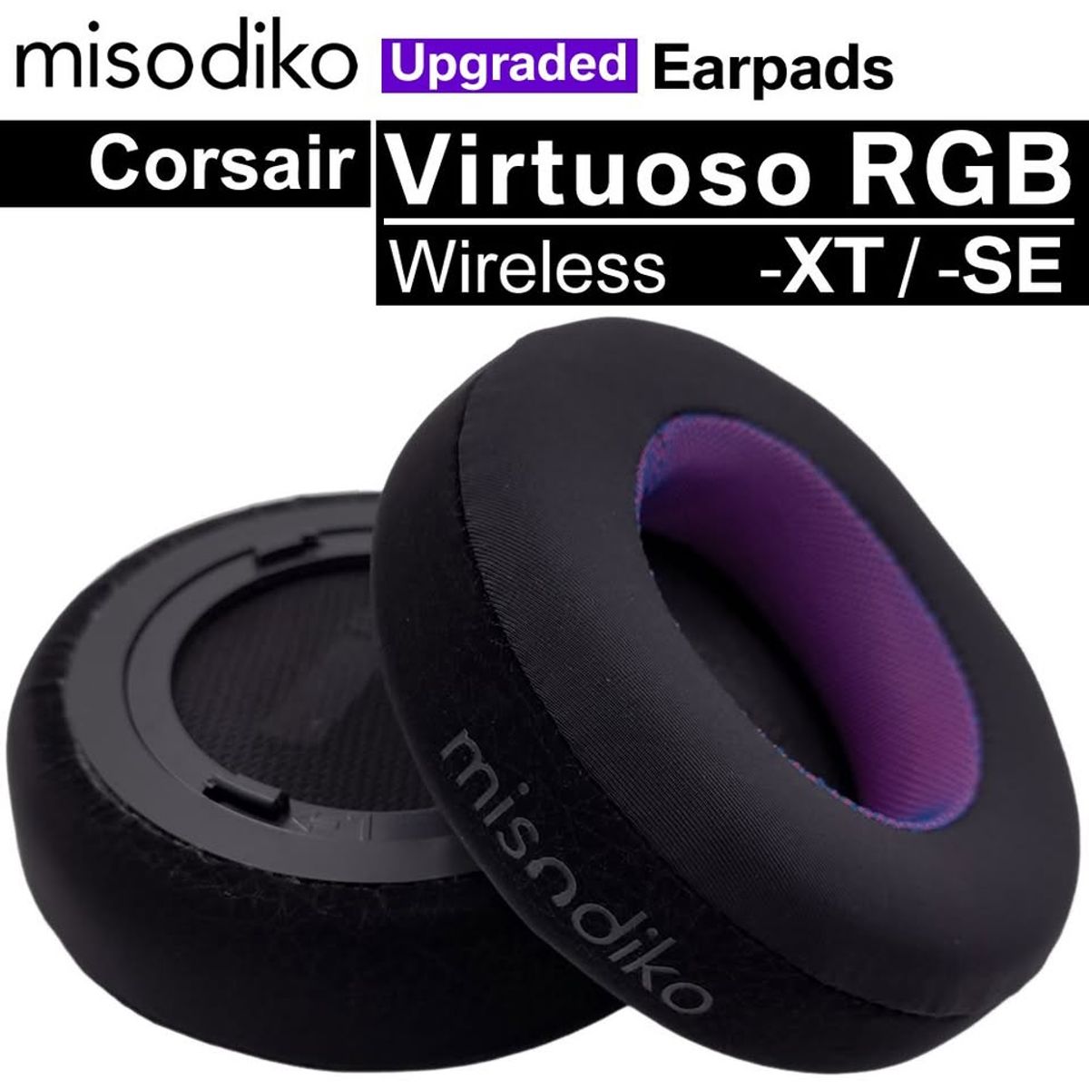 GENERICO - Almohadillas Misodiko para audifonos Corsair Virtuoso RGB SE XT gel