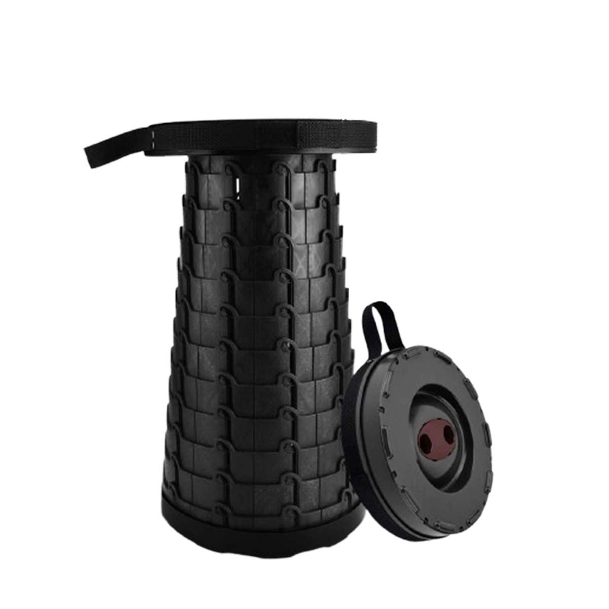 GENERICO - Silla Funcional Compacta y Facil de Guardar en Negro