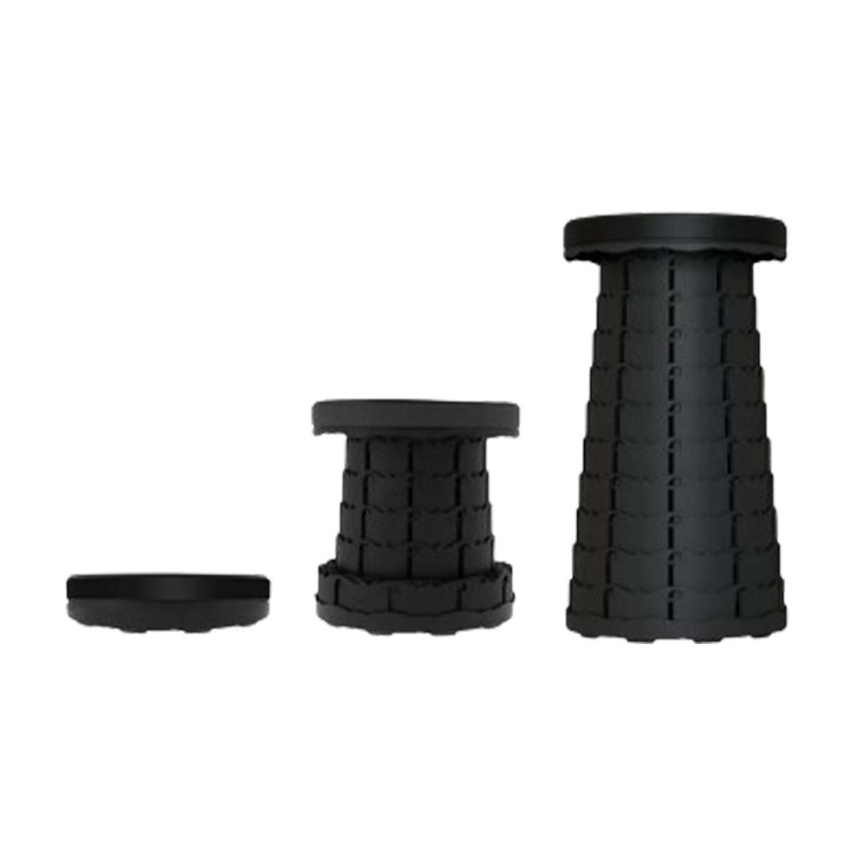 GENERICO - Silla Funcional Compacta y Facil de Guardar en Negro