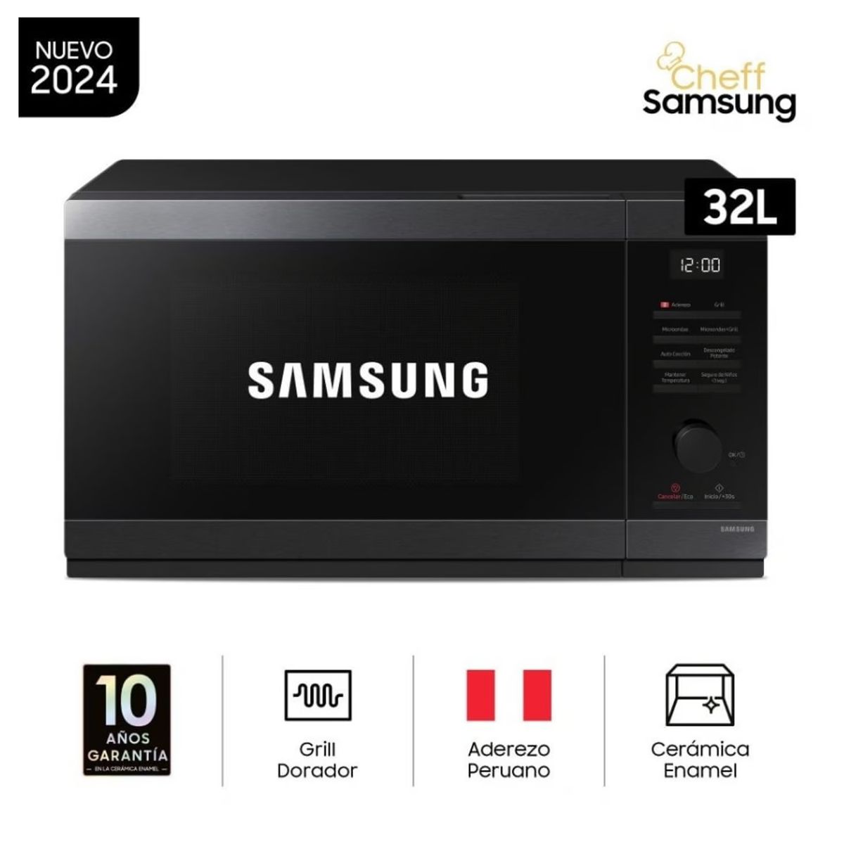 SAMSUNG - Samsung Horno Microondas Mg32dg4524agpe