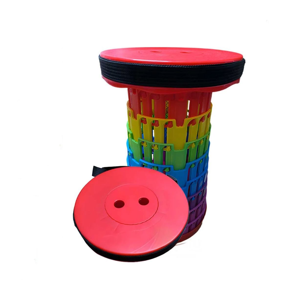 GENERICO - Banco Multicolor con 3 Seguros Tapa Rojo Y+Post-it Adhesivos