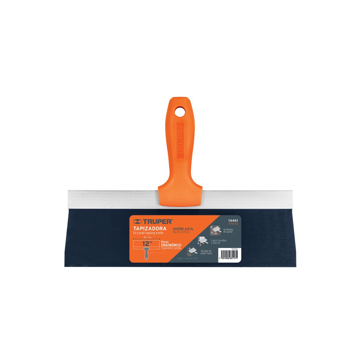 TRUPER - Espatula 12" Tapizadora para Drywall TRUPER 14461