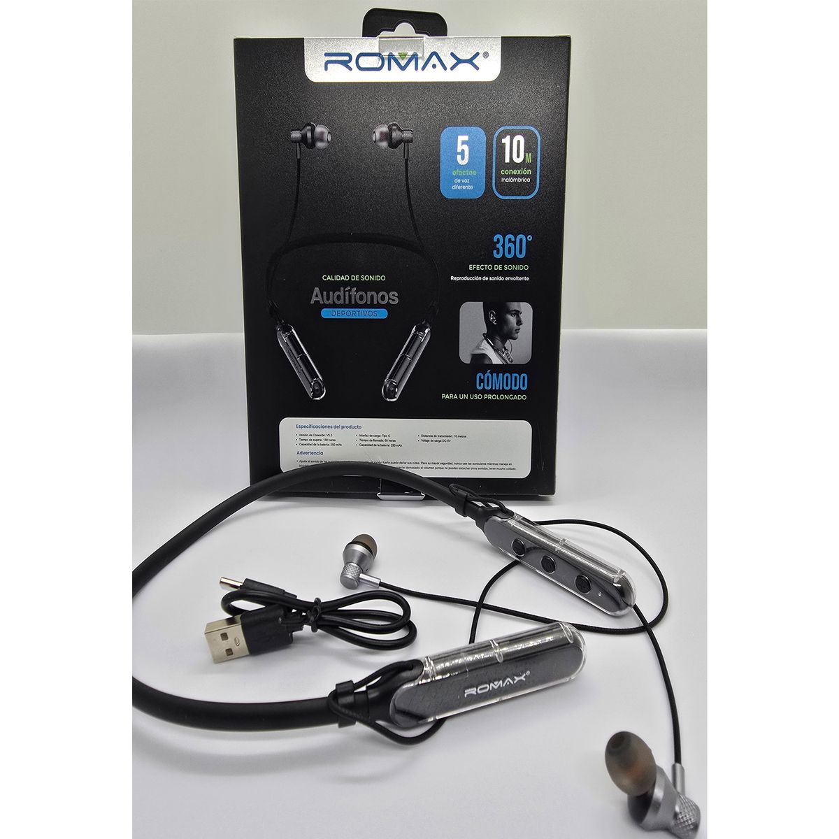 ROMAX - AUDIFONOS BT ROMAX DEPORTIVOS V53