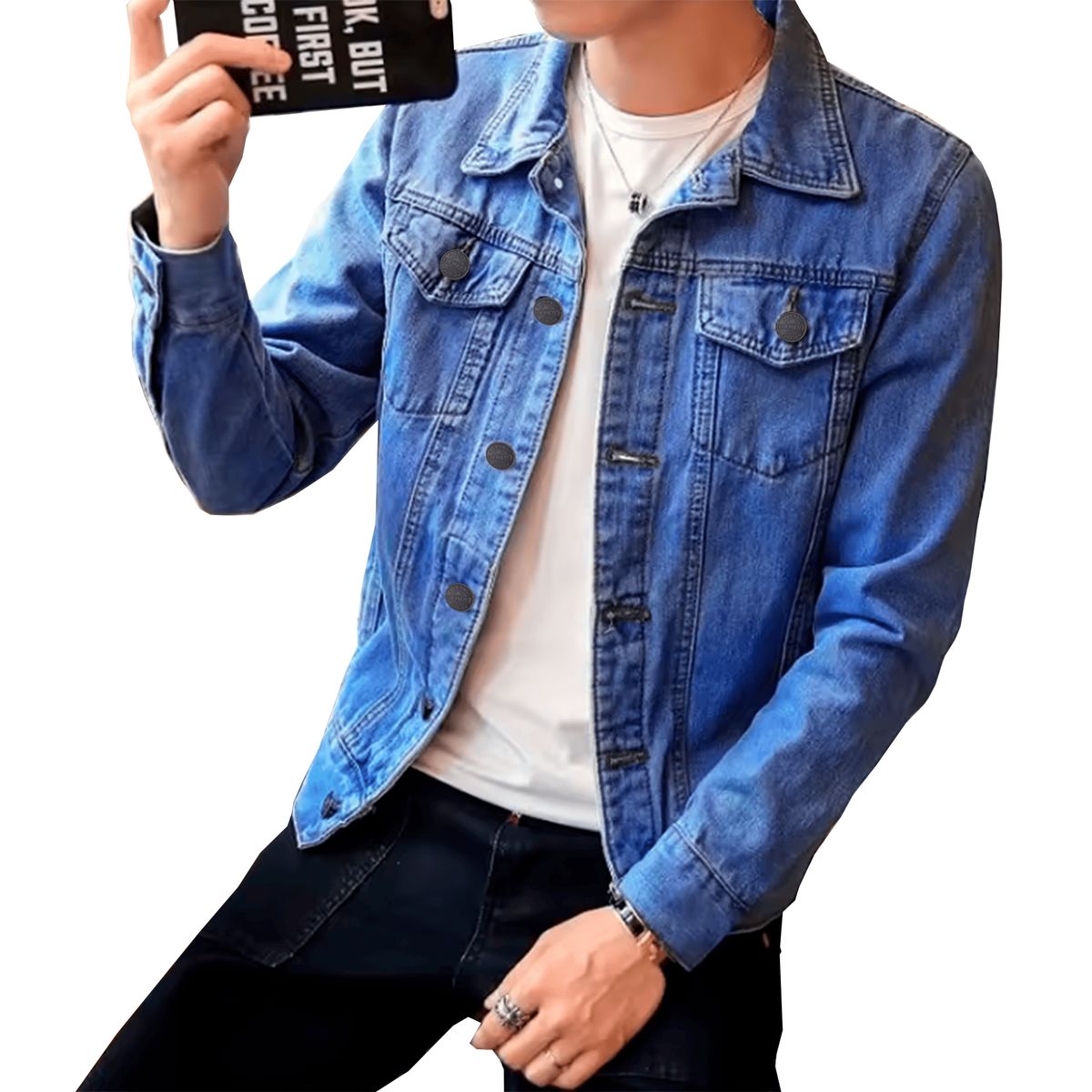 ELEMENT SPECIAL EDITION - Casaca Jeans Premium Urban luxury  Estilo Imparable y Resistencia Total