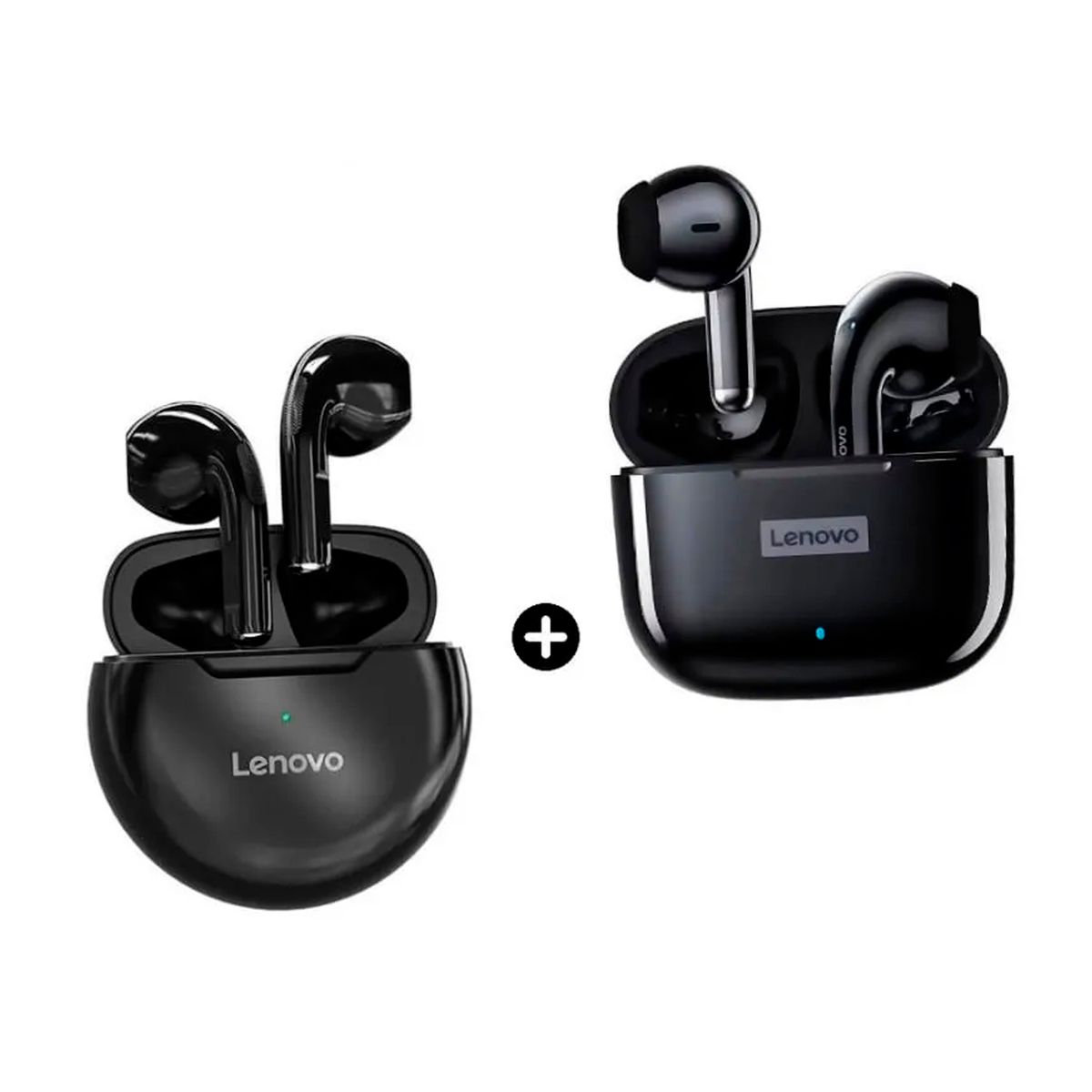 LENOVO - Combo Audífonos Lenovo LP40 Pro Negro + Audífonos HT38 Negro